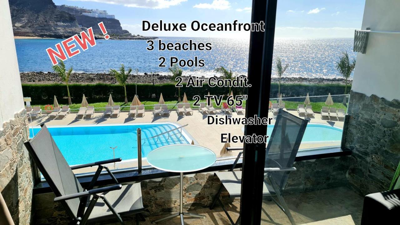 Oceanfront Deluxe-45M,Heated Pools,2Aircondition, 2Tv-65",Dishwasher,600Mb,Lift,Amadores View ! Playa Del Cura  Exterior foto