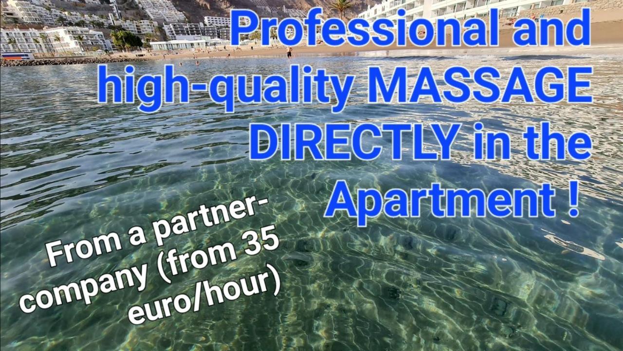 Oceanfront Deluxe-45M,Heated Pools,2Aircondition, 2Tv-65",Dishwasher,600Mb,Lift,Amadores View ! Playa Del Cura  Exterior foto
